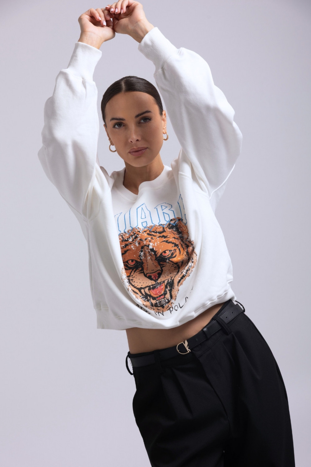 Bluza damska oversize ROAR - biały 3