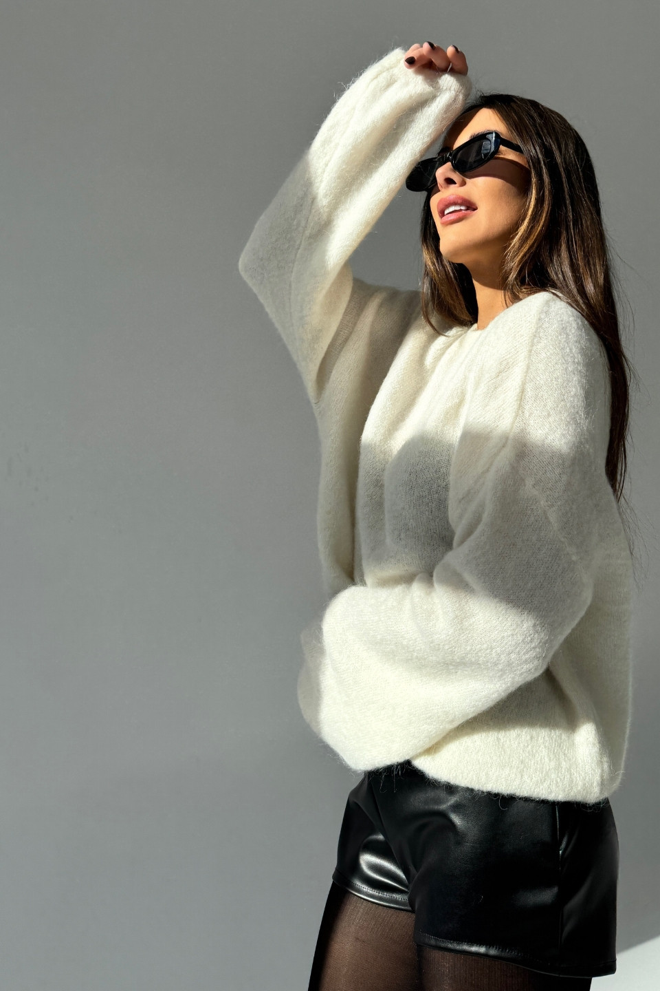 Sweter alpaka COZY - ecru 3