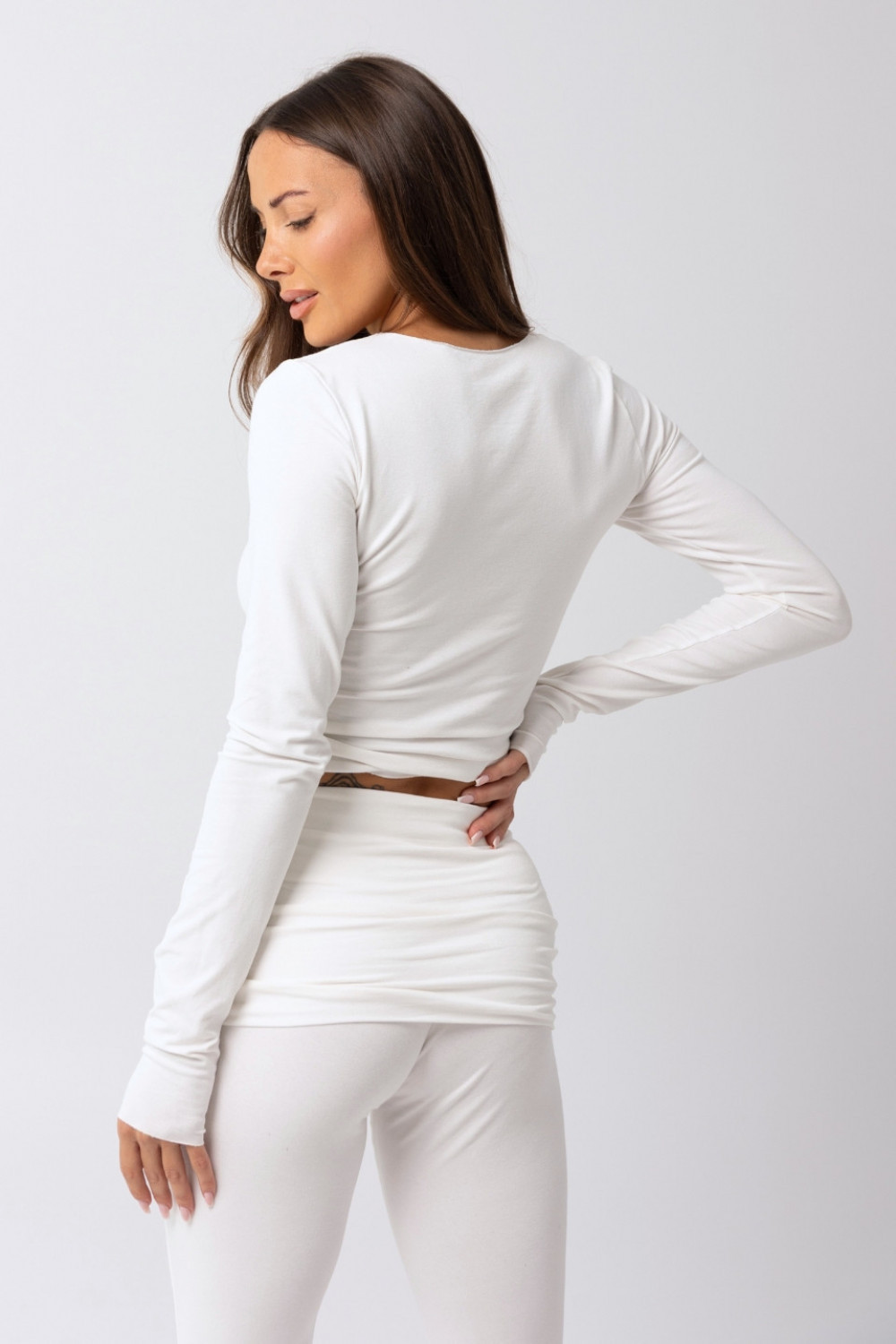 Longsleeve RAW nadruk CHIARA - biały 5