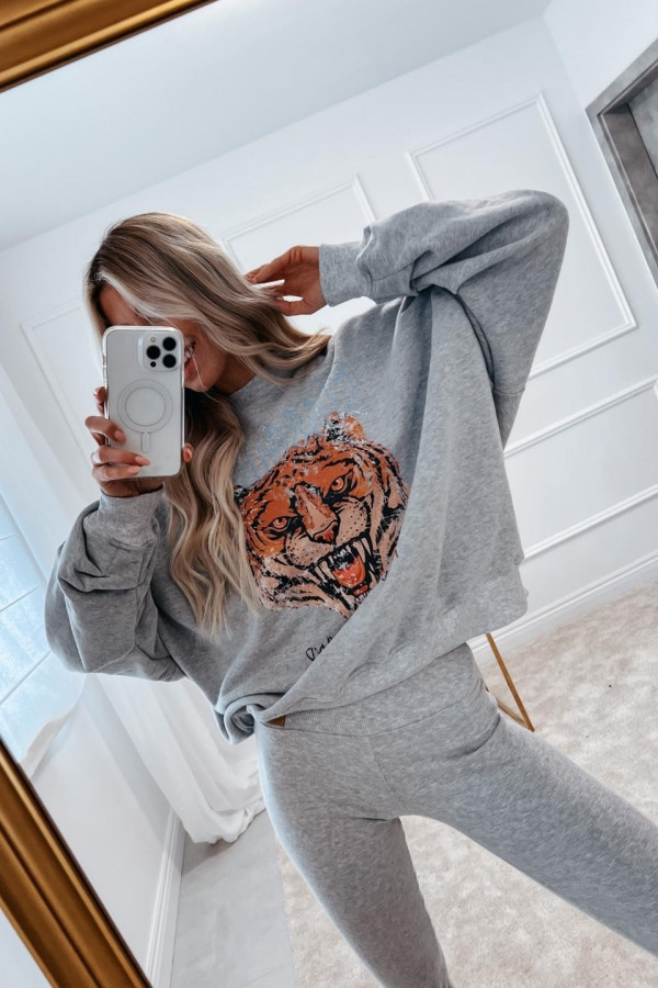 Bluza oversize ROAR - szary 5
