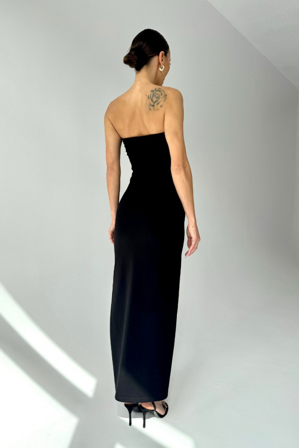 Sukienka maxi ROSE - czarny 4
