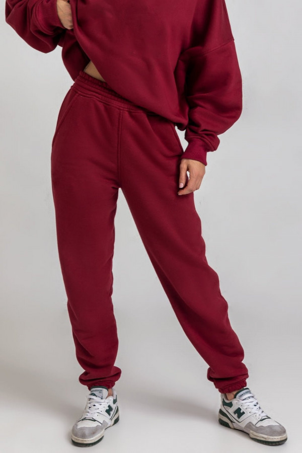 Spodnie dresowe joggery - viva magenta 2