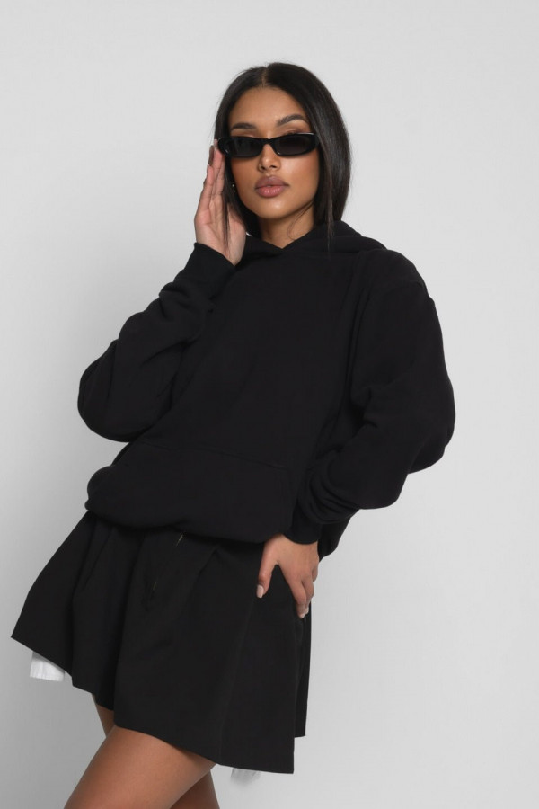 Bluza unisex HOODIE - czarna 2