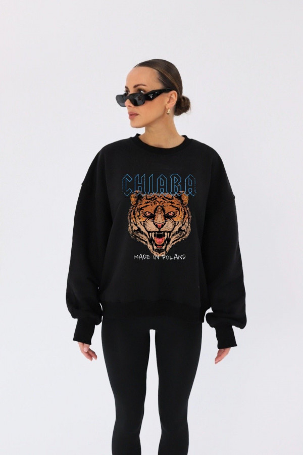 Bluza damska oversize ROAR - czarny 2