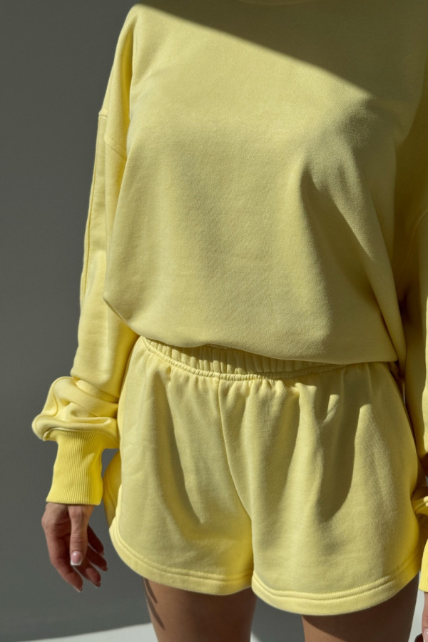 Bluza damska oversize - żółty 2