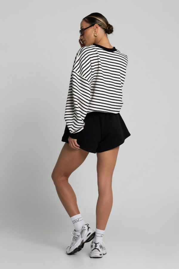 Bluza oversize BONJOUR CHIARA - paski 2