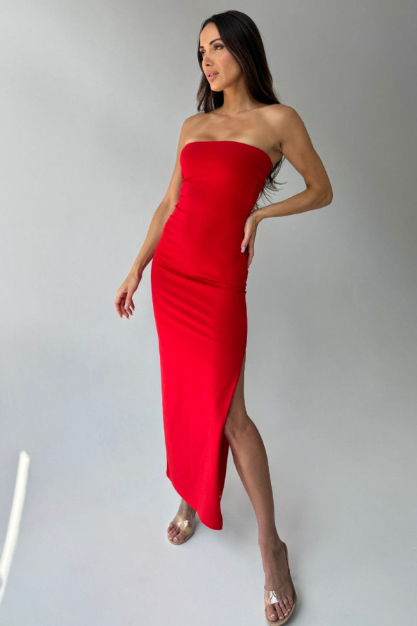 Sukienka maxi ROSE - czerwony