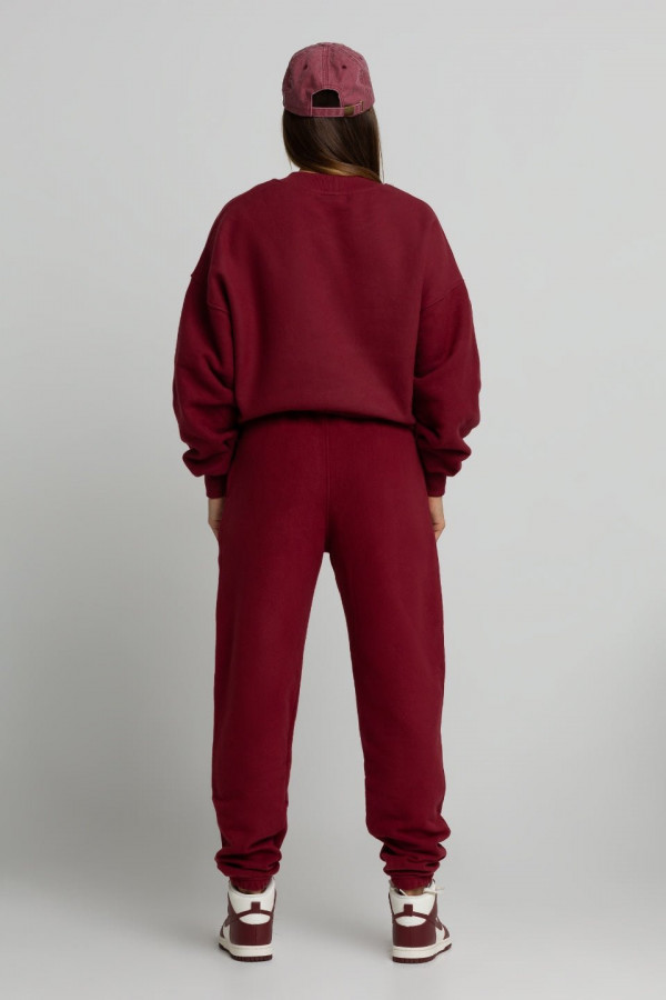 Spodnie dresowe joggery - viva magenta 1