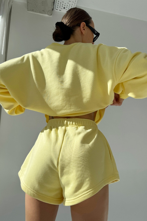 Bluza damska oversize - żółty 4