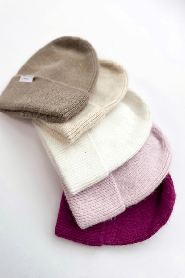 Czapka wełniana BEANIE - beżowy 4