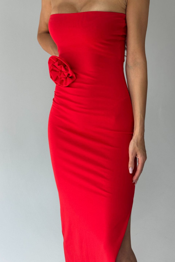 Sukienka maxi ROSE - czerwony 5