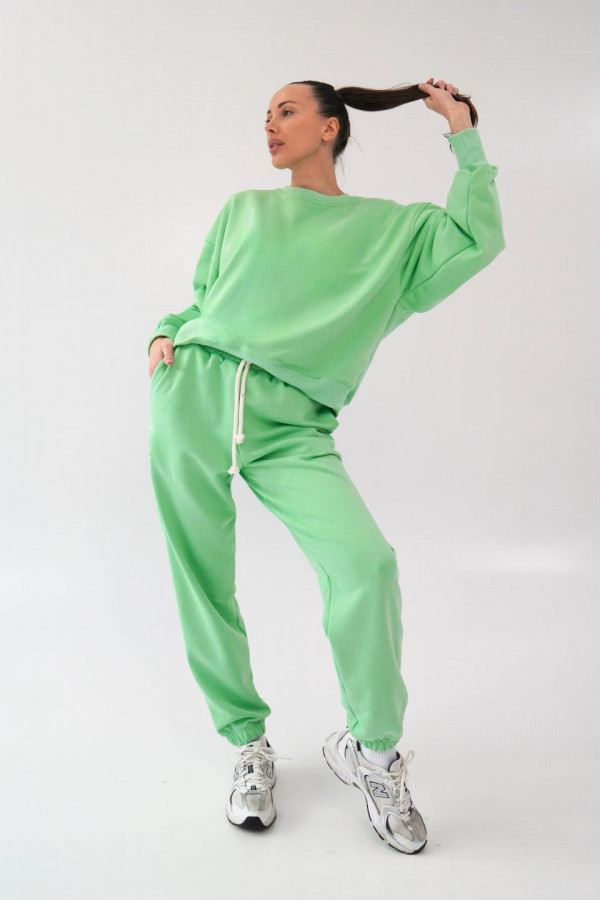 Bluza damska oversize - pistacja 2