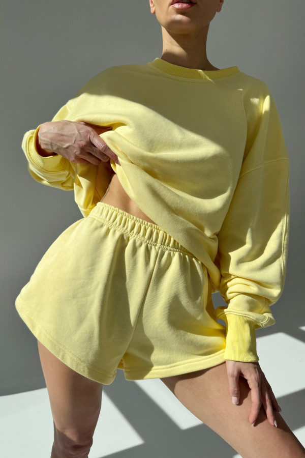 Bluza damska oversize - żółty 5