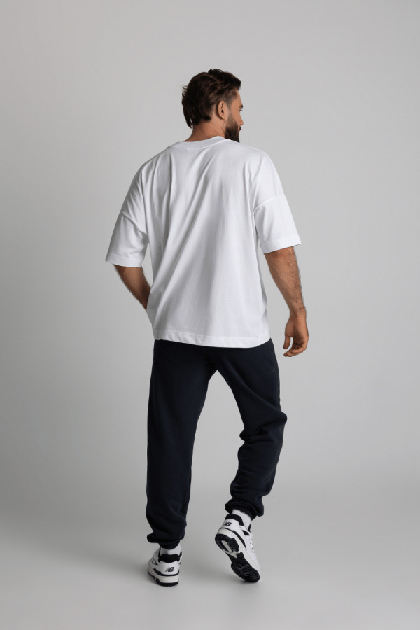 T-shirt męski oversize TRUTH - biały 4