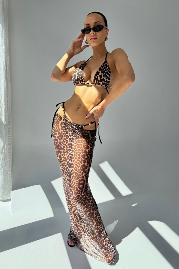 Komplet strój kąpielowy SWIMWEAR - panterka 1