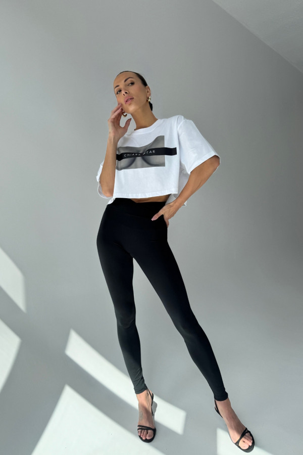 T-shirt crop top FREE BOOBIES - biały 6