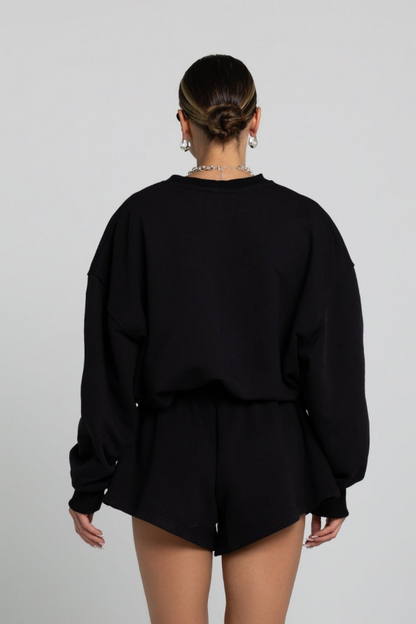 Bluza damska oversize - czarny 4