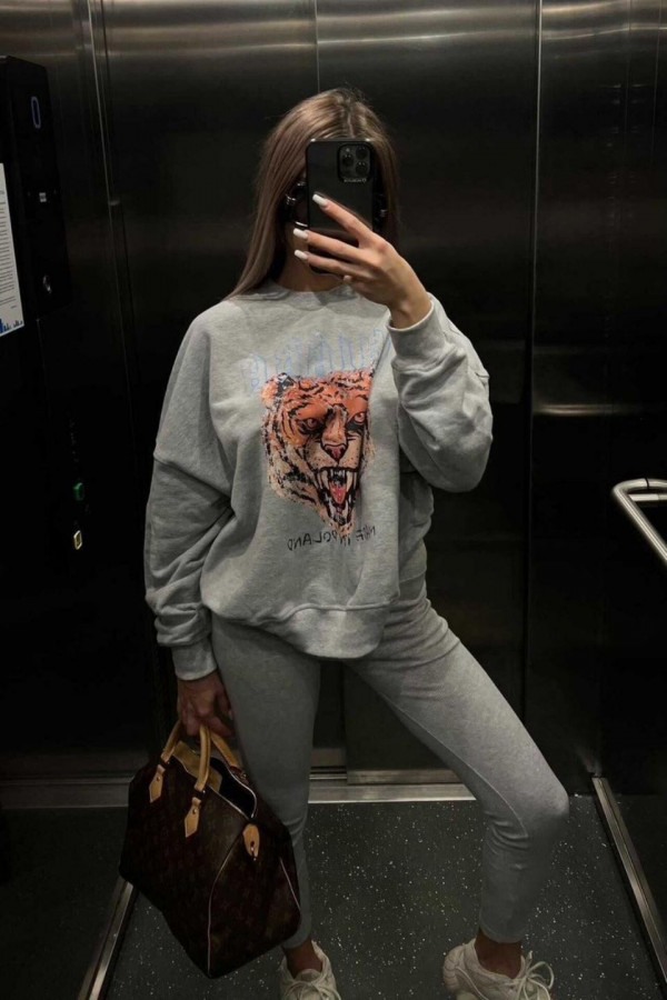 Bluza oversize ROAR - szary 3