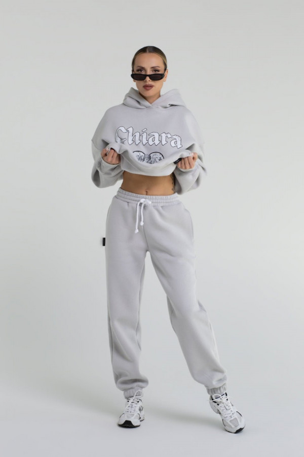 Bluza damska hoodie ANGEL - gołębi (jasny szary) 3