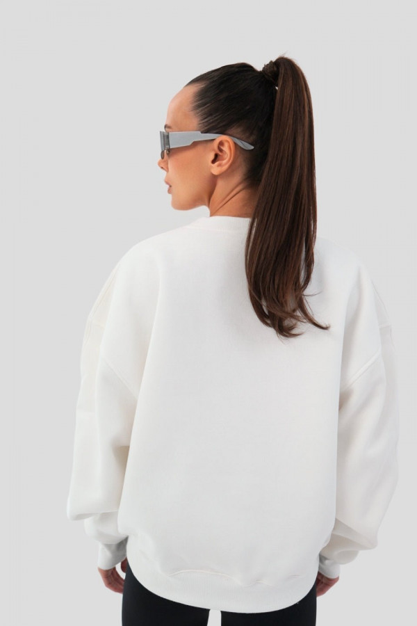 Bluza damska oversize APRES SKI - biały 2