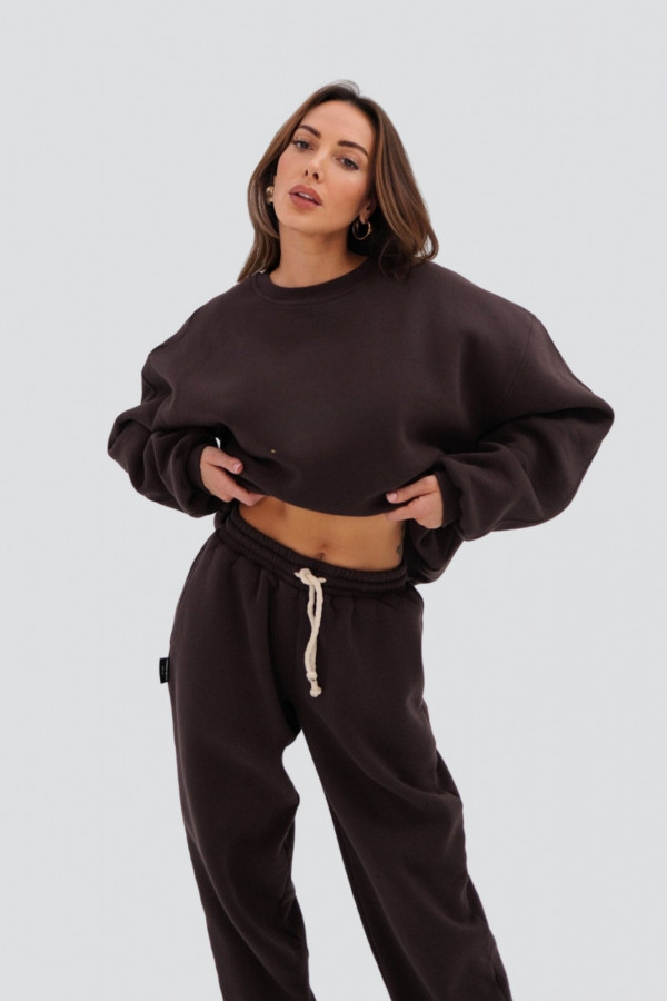 Bluza oversize CHOCOLATE - brązowa 2