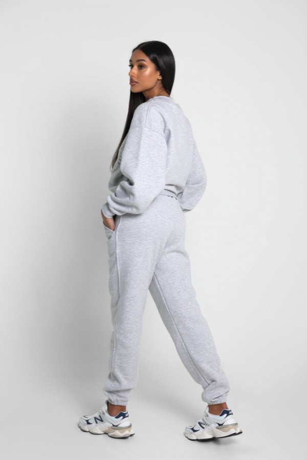 Bluza oversize CHIARA WEAR nadruk CIRCLE - szary 3
