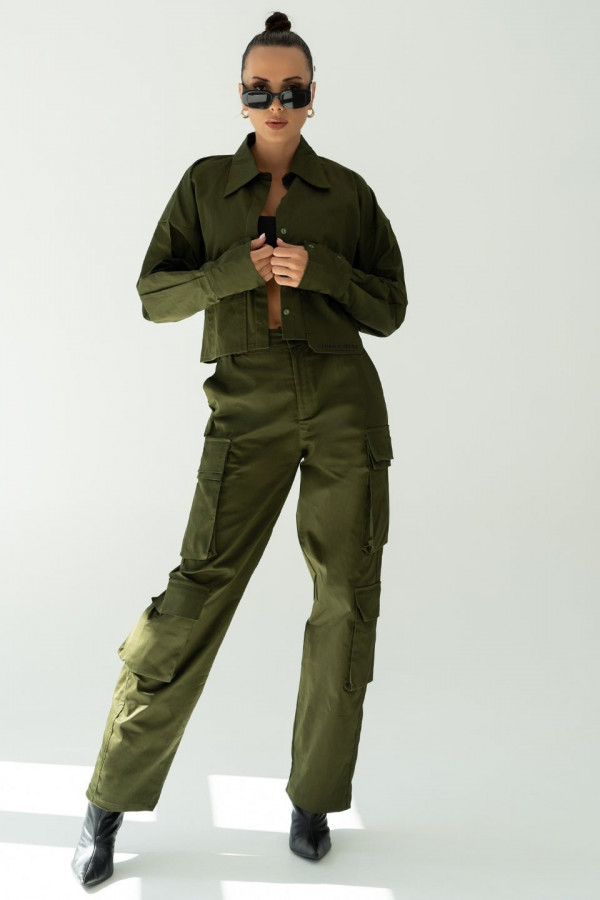 Spodnie CARGO - khaki 1