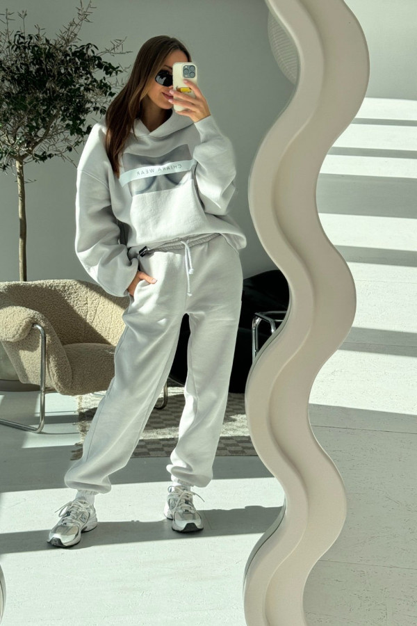 Bluza damska hoodie FREE BOOBIES - gołębi (jasny szary) 4