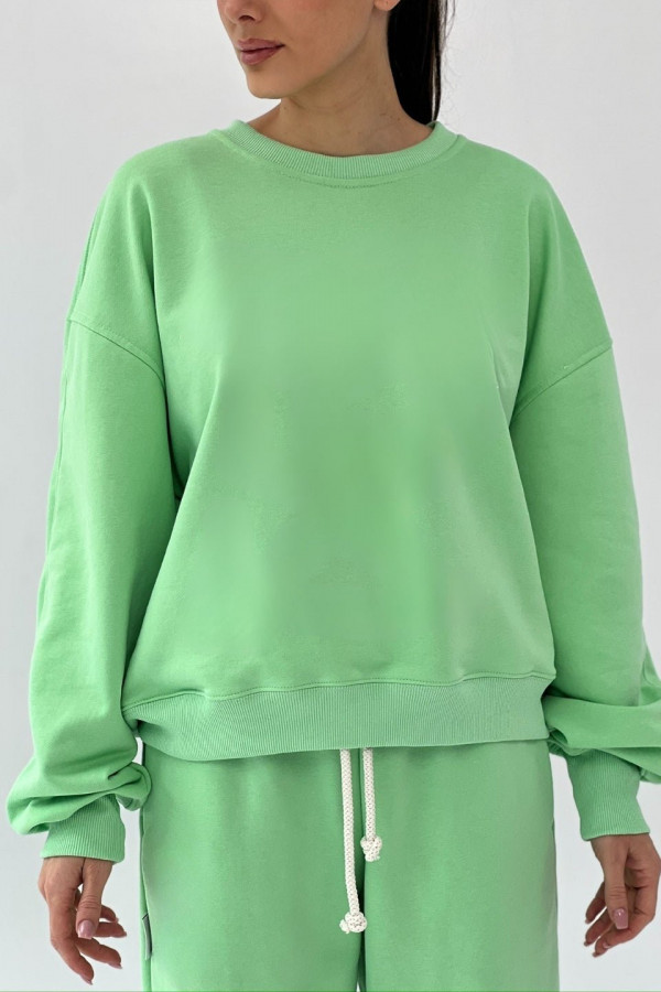 Bluza damska oversize - pistacja 1