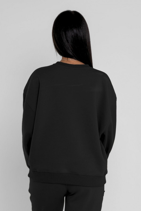 Bluza damska oversize - czarny 6
