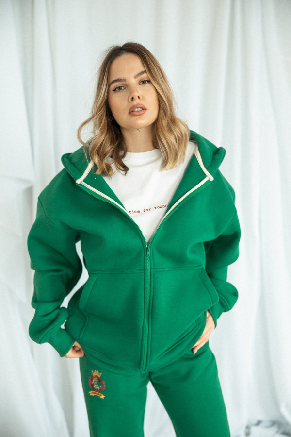 Bluza SNAKE ZIPPER - zielony