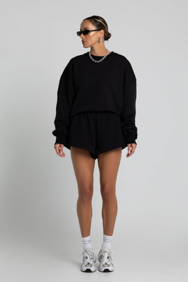 Bluza damska oversize - czarny 2