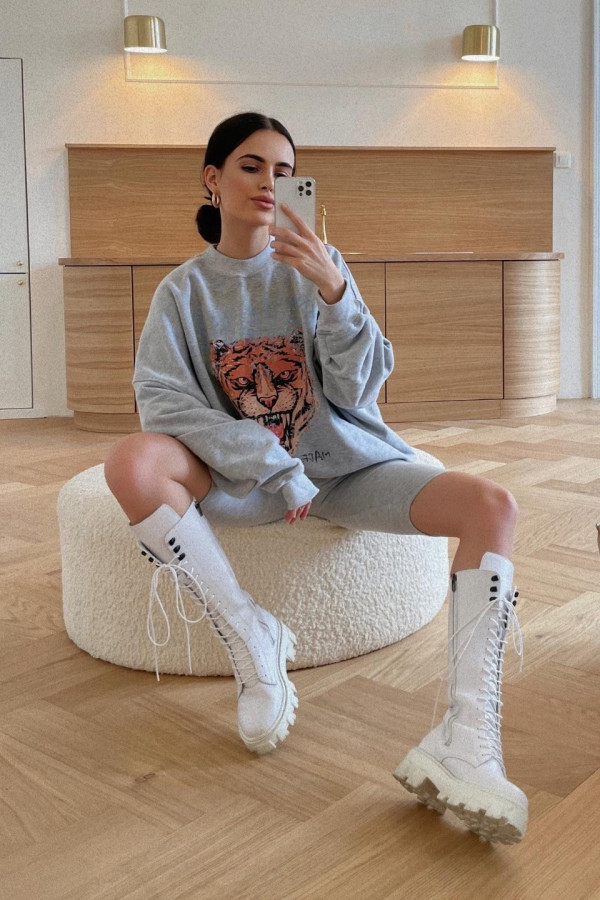 Bluza oversize ROAR - szary 6