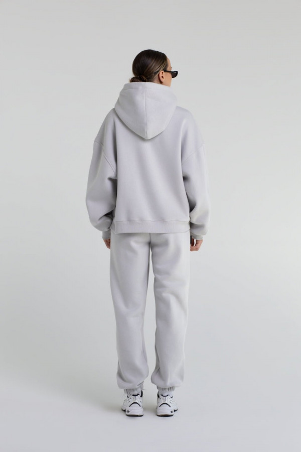 Bluza damska hoodie FREE BOOBIES - gołębi (jasny szary) 2