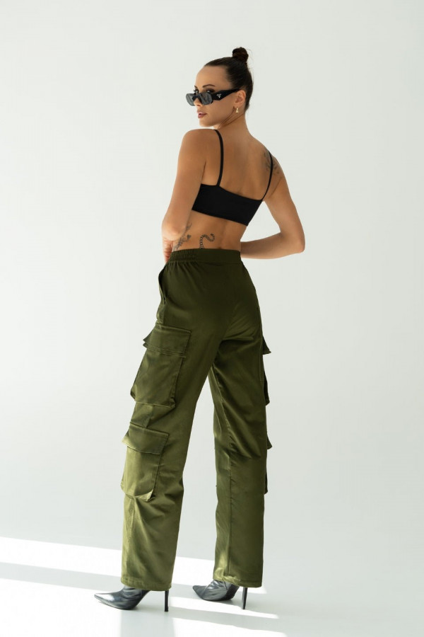Spodnie CARGO - khaki 3