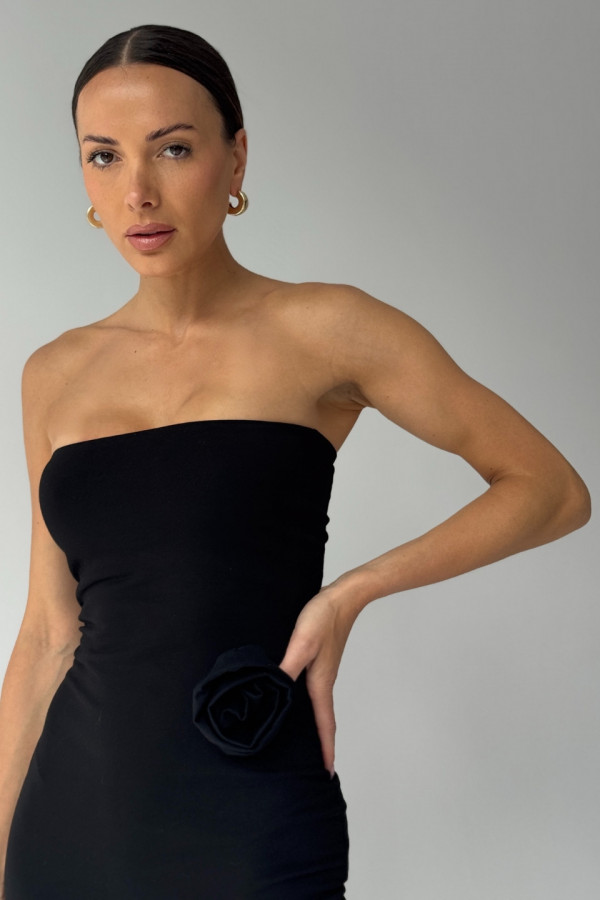 Sukienka maxi ROSE - czarny 2