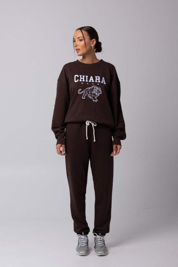 Bluza damska oversize GO TIGER - brązowy 5