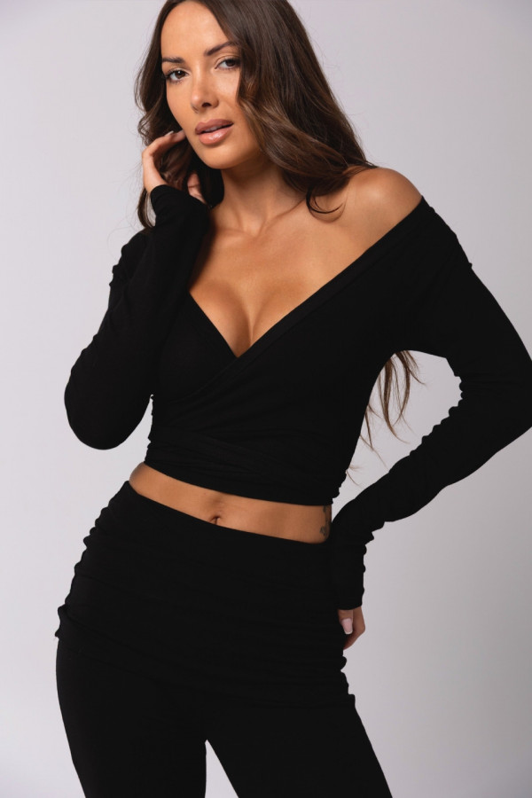 Longsleeve sportowy PILATES GIRL - czarny 5