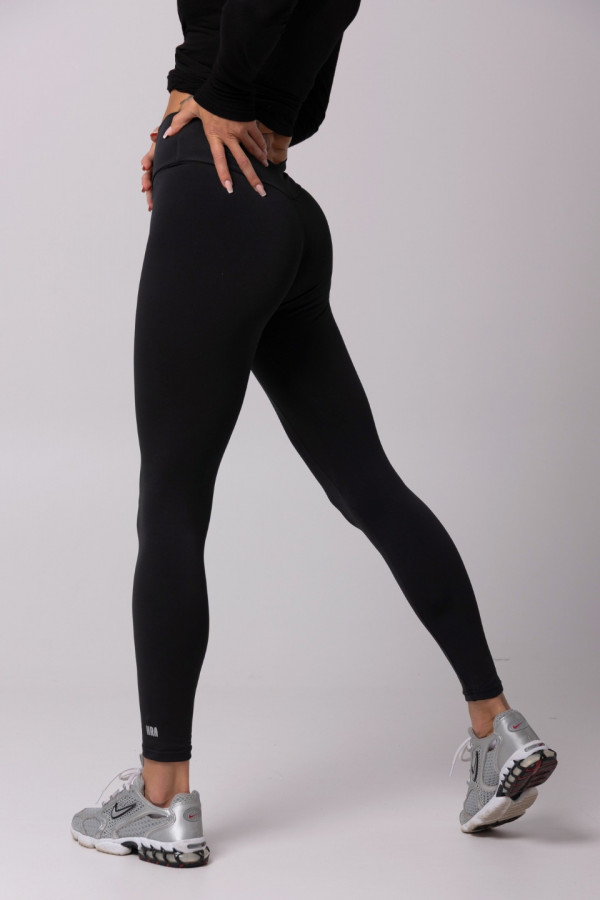 Legginsy V-HIGH wysoki stan - czarny 4