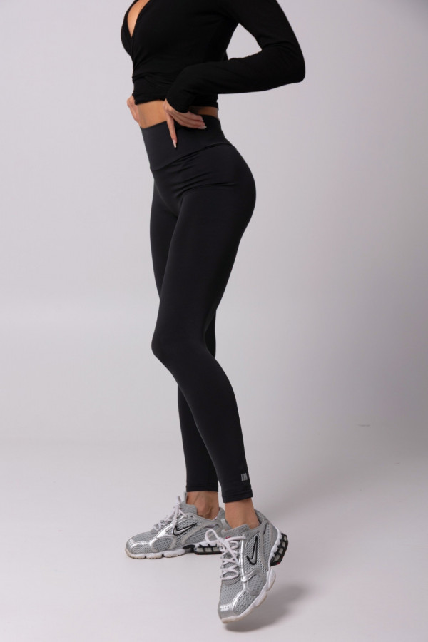 Legginsy V-HIGH wysoki stan - czarny 5