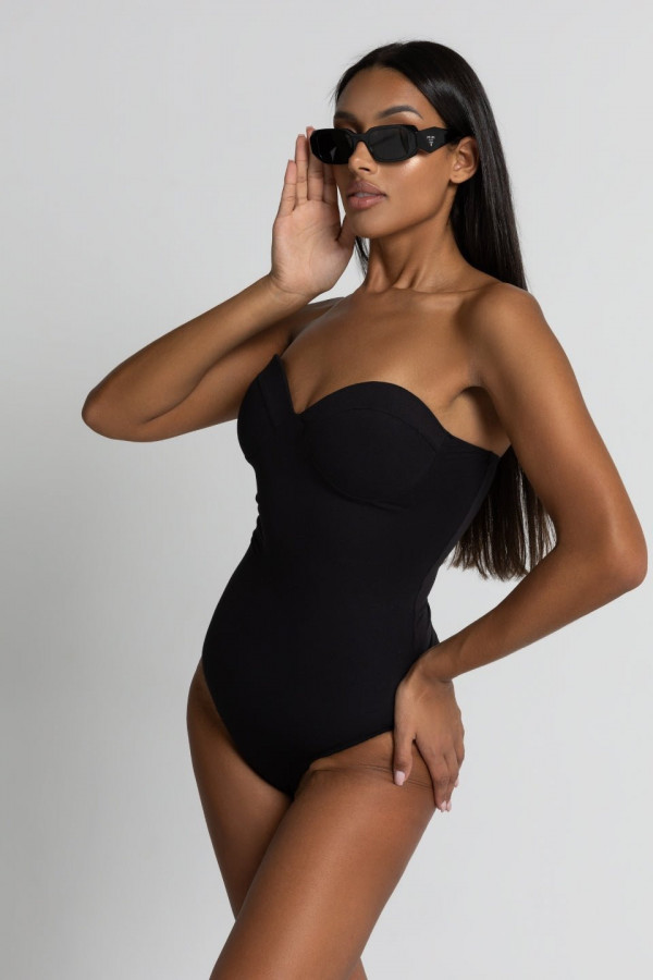 Body gorsetowe SKIN - czarny 3