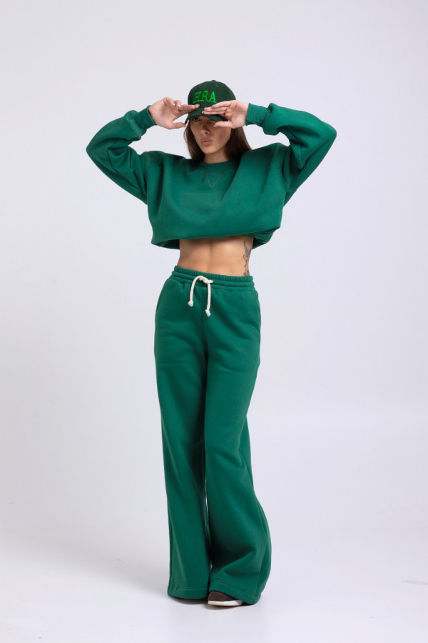 Bluza damska boxy - butelkowa zieleń 6